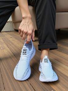 Men Road Running Shoes - White - View 4