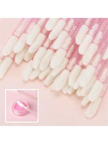 Bộ cọ môi dùng một lần 50/200/500 chiếc, bộ cọ trang điểm, cọ thoa son môi, dụng cụ trang điểm (Màu đen pha lê) - Nhiều màu - Xem 5