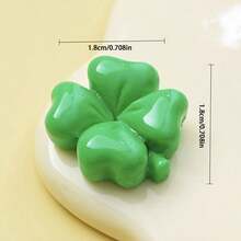 10/20/30 chiếc phụ kiện nhựa cỏ ba lá nhiều màu, mặt phẳng, thích hợp làm đồ trang sức tự làm, trang trí phẳng, ốp điện thoại, kẹp tóc, văn phòng phẩm, màu sắc ngẫu nhiên - Nhiều màu - Xem 3