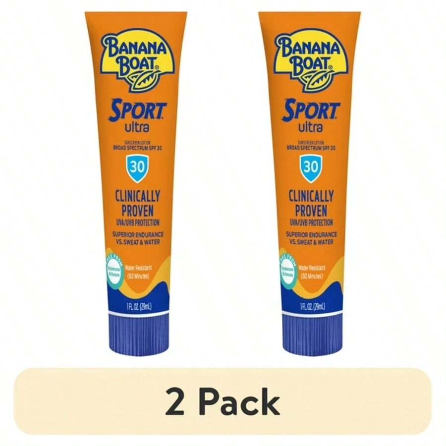 (2 Pack) Banana Boat Sport Ultra SPF 30 Sunscreen Lotion, Travel Sunscreen Sport, Adult Sunblock Lotion, 1 Oz - Nhiều màu - Xem 1