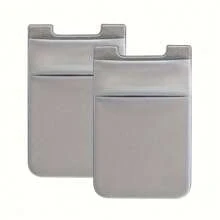 2 Stücke/Set Elastisches Kartenetui Geldbörse, geeignet für Smartphones, dauerhafte selbstklebende Kartenfächer, batteriefrei