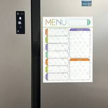 Magnetic Erasable Whiteboard Fridge Sticker - Weekly Planner And Organizer, Includes Grocery List, Meal Plan And Kitchen Fridge To-Do Section - Multicolor - View 4