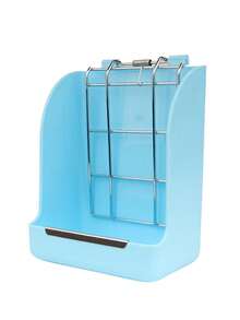 1 件装长方形宠物碗，不锈钢盒，塑料材质，适用于食草动物、家禽、牲畜、宠物，宠物喂食碗，宠物友好之选，多种颜色可选