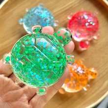 1/2/4个装感官舒缓玩具，闪亮挤压乌龟玩具，挤压糖果球减压球，粘性舒缓玩具，Taba软糖，夏季清爽游戏玩具，派对零食，减压玩具，礼盒填充物，生日礼物，柔软舒缓抗焦虑玩具