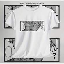 Ropa De Calle De Anime MHA Bakugo Katsuki, Camia Gráfica De Estilo Onés Y2K, Mercancía Para Fanáticos De  BK Para Amantes Del Manga - White - View 1