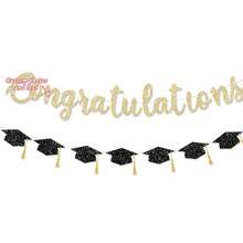 7/14/21PCS Customizable Room Decor, Graduation Decorations, Personalized Gifts, Custom Flags For Bedroom, Custom Graduation Banner, Graduation Gift, Room Decoration Ideas, Custom Banner, Custom Flags For Graduation Party - Multicolor - View 2