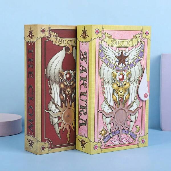 1 set Tarjetas Clow - Chica Mágica - Diseños giratorios variados, merchandising de anime, cartas de adivinación, regalo de cumpleaños/festividad, Halloween, Navidad, regalo, juguete, juegos