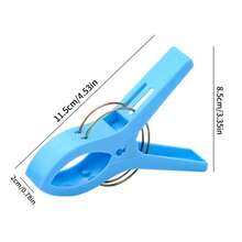 4/8pcs Plastic Powerful Anti-Blowing Clips, Large Clothes & Bedding Drying Clips, Multi-Function Non-Slip Clips, Household Clothes Drying Clips, Windproof Clips - Multicolor - View 9