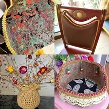 5yards Elegant Gold & Silver Metallic Thread Wave Pattern Satin Ribbon, 0.8cm Wide, Clothing, Party, Gift, Home Decor Trimmings - Multicolor - View 7