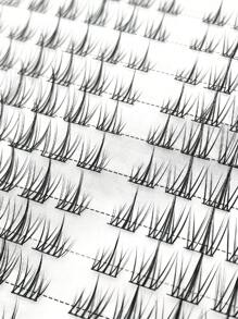 320 Stück Wimpernbüschel, Länge 8-13 cm, Dicke 0,05 mm, großer Vorrat an falschen Wimpern, Barett-Farbverlauf Lila, Schlappwimpern Sonnenblume, Wimpernbuch, einzelne Wimpernbüschel, falsche Wimpern, Packung, Manga-Wimpern, natürlich lang, für Frauenaugen, Kosmetik-Make-up-Tool für Anfänger, Geschenk für Frauen & Mädchen, handgefertigt, langanhaltend, DIY, Verwischt