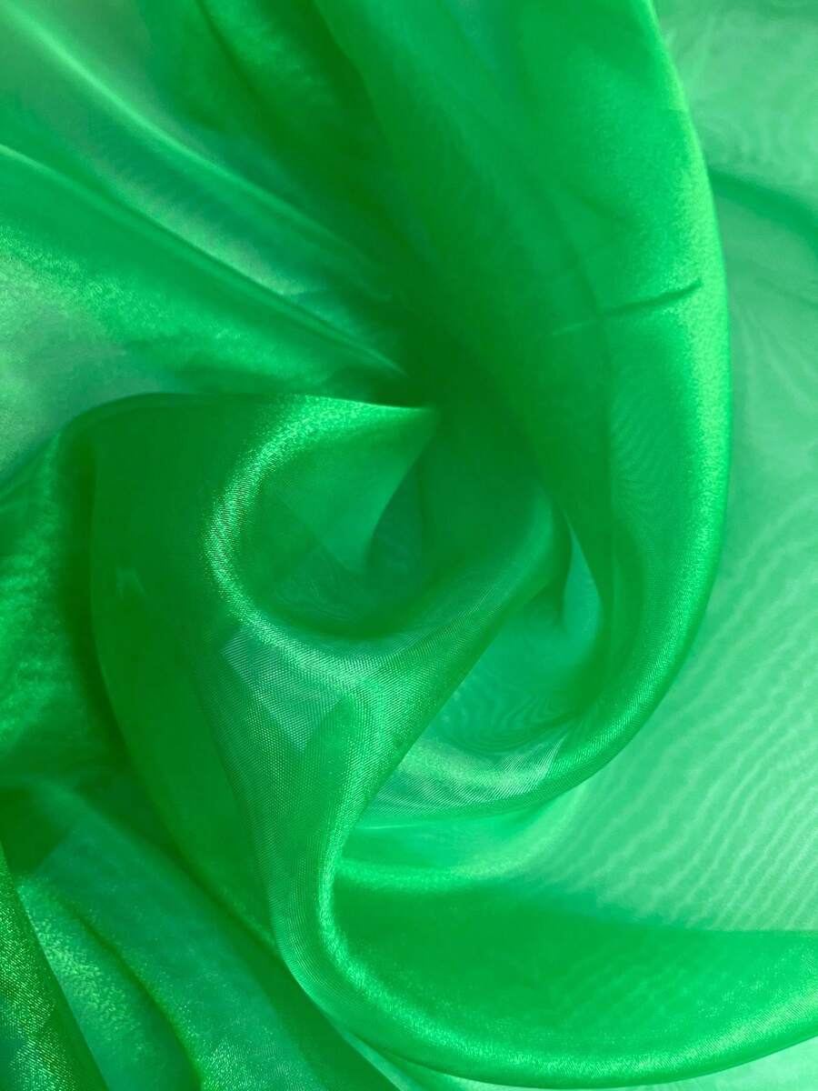 Crystal Organza Fabric Width 1.50m - Green Flag - View 1