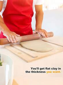 2/4/6/8/10 قطعة أدوات وإمدادات الفخار - أدوات وإمدادات الطين الفخاري عصا التشكيل والدليل - غير مشحونة، قضبان سمك البوليمر الطين، أسطوانة الألواح وأداة النمذجة اليدوية، مجموعة أدوات الفخار والنحت - أسطوانة الطين، قضبان الدليل والدبوس للتحكم الدقيق في السمك