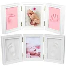 Handprint Casting Kit For Newborn Baby, Soft Clay Inkpad For Kids, Infant Shower Keepsakes, DIY Imprint Gift