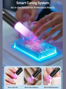 PHILIPS 1pc UV LED Nail Lamp, Fast Curing Gel Nail Polish, Multifunctional Laser Cat Toy, Bill Detector, Nail Lamp, Cat Grass Lamp - Multicolor - View 5