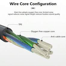 3.5mm有线耳机，高保真低音有线入耳式耳机，带麦克风的游戏耳塞，支持免提通话，兼容智能手机和电脑 - 3.5mm - 查看 11