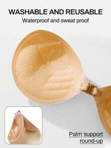 1Pc Thick 3CM Sticky Bra Push Up Invisible Stick On Bra Adhesive Bras For Women Backless Dress Reusable