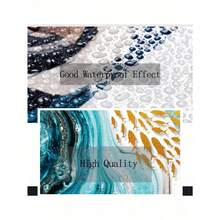 1pc Modern Blue Abstract Beach Lonely Person Wall Art Prints Canvas Painting Poster Picture For Living Room Home Decor Optional Frame ,Wall Art With Frame - Multicolor - View 5