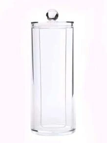 1pc Transparent Clean Pad Storage Box, Clean Swabs Holder, Dustproof With Cover, Portable Vanity Makeup Remover Pad Organizer,For Holiday Beach, Bathroom Collection, Bedroom Collection, Large Capacity