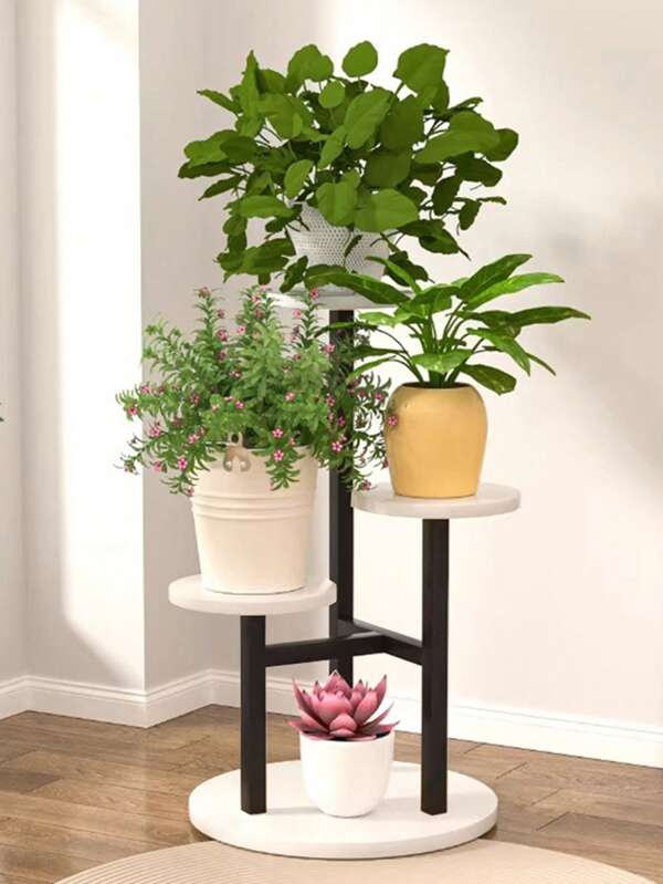 Soporte para plantas de múltiples niveles de pie para sala de estar, decoración de balcón, plantas suculentas y macetas