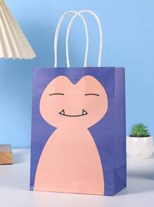 pokemon 1/7pcs Pokémon Cute Cartoon Square Bottom Bag, Kraft Paper Bag, Packing Bag, Tote Bag Is An Ideal Gift For Enthusiasts, Party Lovers And Collectors, Suitable For Birthday Party Decoration. Features: Can Be Given As An Ideal Gift, A Must-Have In Summer, Suitable For Summer Parties, Birthday Parties, Christmas, Halloween, Thanksgiving Parties Or Use