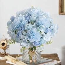 1/3PCS Artificial Roses Flowers Bouquet Silk Hydrangea Wedding Decoration, Home, Dining Room, Bedroom, Vase Decoration, Holiday Birthday Party Accessories, Wedding Scene Scenery Decoration, Flowers, Valentine's Day Gifts, New Year DIY Materials