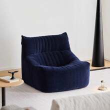 Italian Style Slouchy Sofa, Reclining, Sleeping, Caterpillar Design, Balcony Leisure Chair, Bedroom Fabric Single Sofa