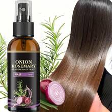 2pcs Rosemary & Onion Hair Serum, Rosemary Nourishing Scalp Massage Oil, Biotin Hair Care Serum, Hair Care Essential Spray, Make Thin Hair Look Thicker, Suitable For All Hair Types - 2pcs - View 4