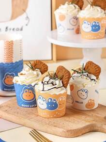 50-Pack Cupcake Liners - Heat Resistant (180°C), Oil And Water Resistant | Coated Paper