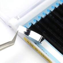 Aguud 16 Rows CC Mix Volume Classic Natural Matte Black Lash Extensions Value Pack Korean Pbt Fiber Velvet Cashmere Eye Lash Trays 0.03/0.05/0.07/0.10 Individual Extent Eyelash Extensions - CC - 查看 8