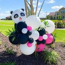 5/7 sztuk balonów foliowych w kształcie pandy, słodkie balony powietrzne w kształcie głowy pandy, odpowiednie na przyjęcie urodzinowe w stylu pandy, dekoracje imprezowe
