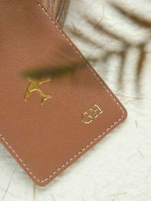 Takeoak 1个定制金色字母组合仿皮行李牌，适用于行李箱，可定制烫印姓名，带隐私姓名卡，个性化旅行包/背包标签，婚礼座位卡，礼品标签，旅行配件，手工制作，时尚旅行礼物，生日伴娘礼物，送给朋友，多用途，大容量，多功能 - 彩色 - 查看 6