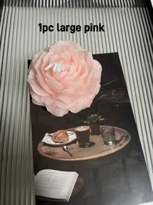 6pcs/3pcs/1pc Large Size, New Peony Scented Candles Set, Handmade Candles, Flower Shape Candles For Home Decor, Dining Table, Room, Bedroom, Birthday, Party, Wedding, Gifts, Holiday Decorations