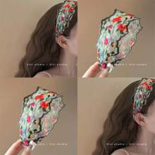 1pc Fresh Color Wide Headband, Classy Hair Clip Accessory Suitable For Spring/Summer Hair Hoop