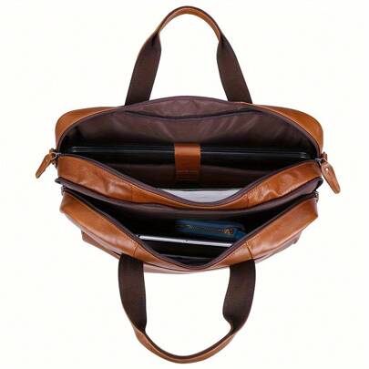 Local Warehouse-  Premium Touch Cowhide Crossbody Bag Leather Vintage Outdoor Commuter Shoulder Bag