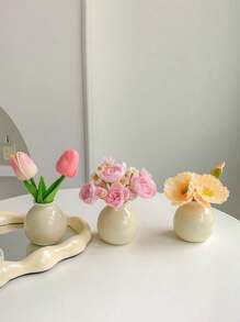 1/2/5 piezas Jarrón de flores pequeño de estilo Ins, decoración elegante para mesa, entrada, sala de estar, apto para flores secas/artificiales