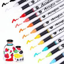 Set da 12/24/36/48/60/84 pennarelli acrilici liquidi morbidi a colori, adatti per studenti e artisti, ideali per dipingere a mano su scarpe, t-shirt, resistenti all'acqua, con ampia capacità per riempire colori e acquerellare, un ottimo regalo per Natale e per il ritorno a scuola