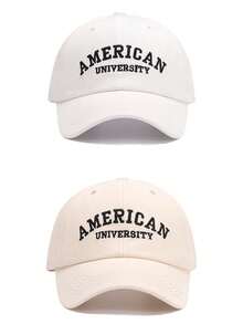 2pcs Ball Cap, New Letter Embroidery Baseball Cap, Fashionable American Style Casual Adjustable Breathable Visor Hat, Suitable For Outdoor Sports, Travel, Sun Protection, Unisex, Daily Use - 2pcs - View 10