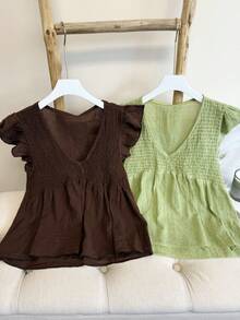 Women T-Shirts - Màu xanh Ô liu - Xem 6