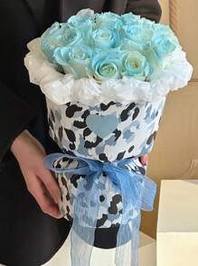 10Pcs Flower Wrapping Paper European-Style Waterproof Bouquets Wrapped With Flower Paper Flower Shop Materials Gift Packaging