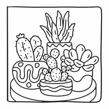 【手工必备】舒适少女居家疗愈绘画涂色书，适合初学者描摹，舒缓压力涂鸦，简约大尺寸放松图案，可爱角色，厚实不透明，文具用品，学习用品，送给女孩、婚礼季、母亲节的完美礼物 - 溫馨女孩居家 - 查看 5
