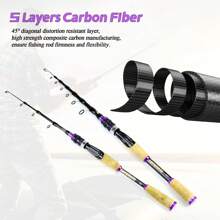 1,65 m 1,8 m 2,1 m 2,4 m 2,7 m opțional rolă ultra ușoară undiță de pescuit nada filare carbon undiță telescopică de pescuit rapid Long Shot păstrăv lac undiță de pescuit