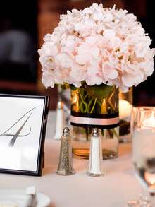 Bó hoa cẩm tú cầu nhân tạo 20/10/5/3/2/1 bông, kích thước 9.06 inch, cành cẩm tú cầu giả, thích hợp trang trí bàn tiệc cưới, trang trí nhà cửa (màu trắng) - Hồng - Xem 3