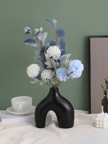 1 pièce Vase debout en résine, création créative minimaliste abstraite irrégulière, style Ins pour la décoration de la maison. Vase pour fleurs fraîches/sèches, pour le salon, la chambre à coucher, le bureau. Accessoire décoratif (plantes non incluses)