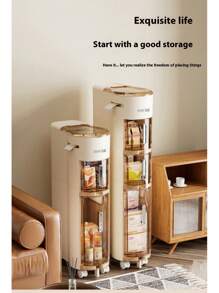 1pc Narrow Gap Storage Organizer Cabinet, Bathroom Dustproof Multi-Function Shelf For Women Storage Organizer Gift Wedding Travel Wedding Travel Essentials Holiday Essentials Summer For Women Storage Organizer Gift