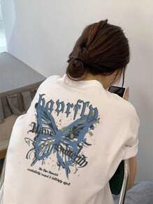 200g Pure Cotton T-Shirt 2025 Summer Ladies New Short Sleeve Pure Cotton Holiday Pattern Short Sleeve Round Neck Couple Wear Small Shirt Tops