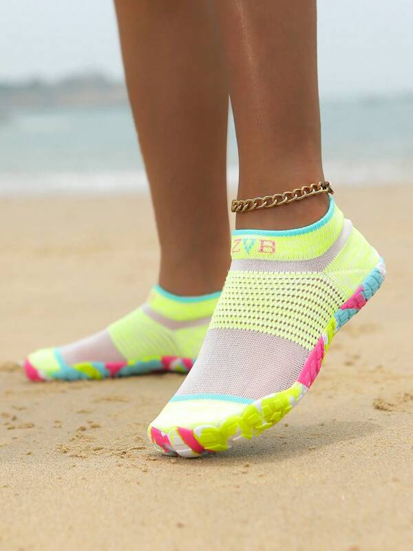 Zapatos de agua para parejas adecuados para amantes del descalzo, zapatos de playa de suela blanda para mujer para nadar, bucear, exteriores de secado rápido para verano, zapatos de agua para pesca, zapatos transpirables antideslizantes para vadear