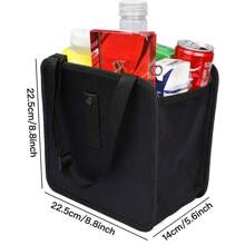 ZukMi Car Hanging Trash Can, Armrest Box Hanging Trash Basket, 2 Gallon Waterproof Black Trash Organizer, Car Interior Accessories