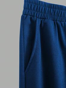 2 Stücke Herren Sommer Farbverlauf T-Shirt mit Buchstaben Muster & Lässige Shorts Sport Set - Verschiedenfarbig - Übersicht 7