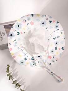 1pc Baby Girl Sun Hat Toddler Summer Beach Hat With Wide Brim UPF50+