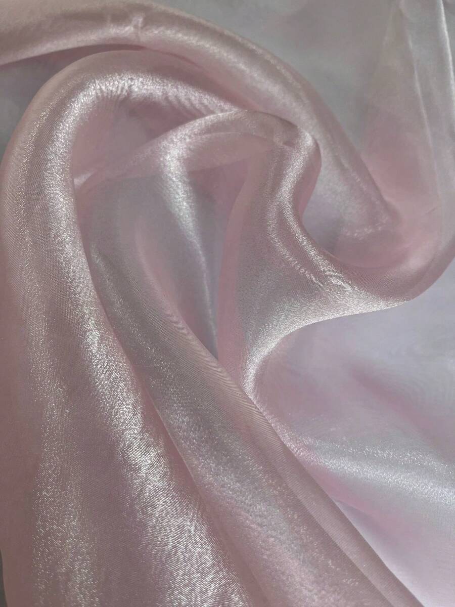 Crystal Organza Fabric Width 1.50m - Baby Pink - View 1
